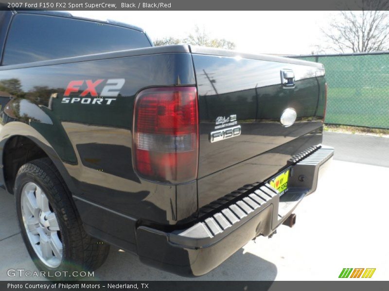 Black / Black/Red 2007 Ford F150 FX2 Sport SuperCrew