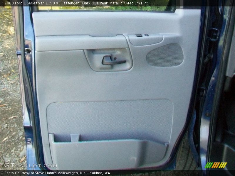 Dark Blue Pearl Metallic / Medium Flint 2008 Ford E Series Van E150 XL Passenger