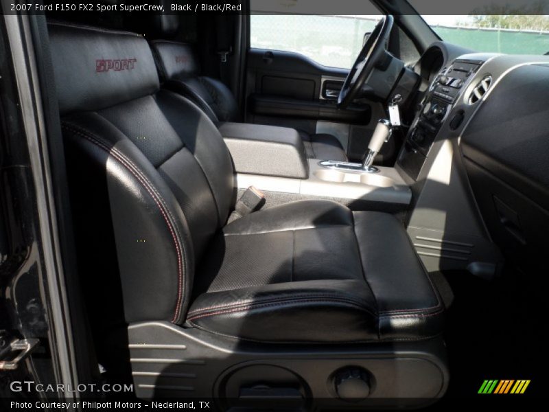 Black / Black/Red 2007 Ford F150 FX2 Sport SuperCrew