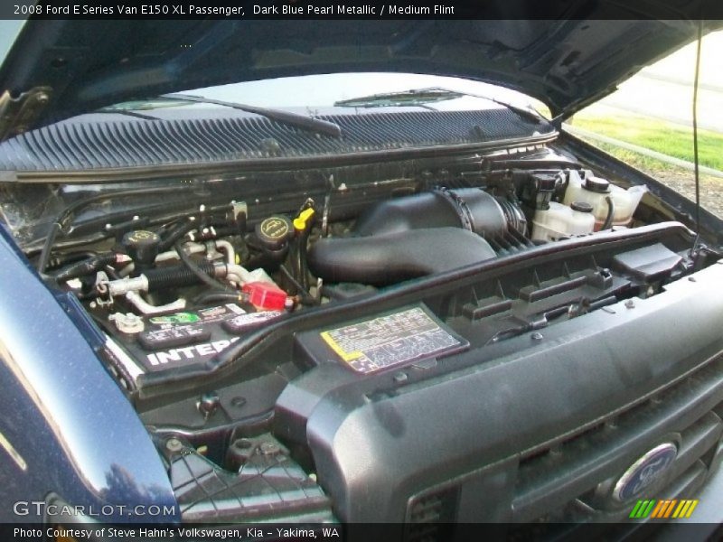 Dark Blue Pearl Metallic / Medium Flint 2008 Ford E Series Van E150 XL Passenger