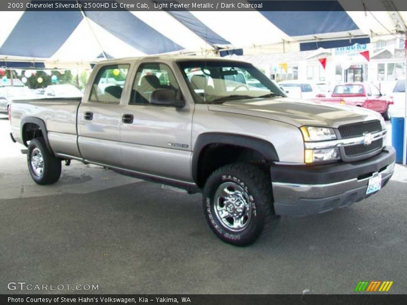 Light Pewter Metallic / Dark Charcoal 2003 Chevrolet Silverado 2500HD LS Crew Cab