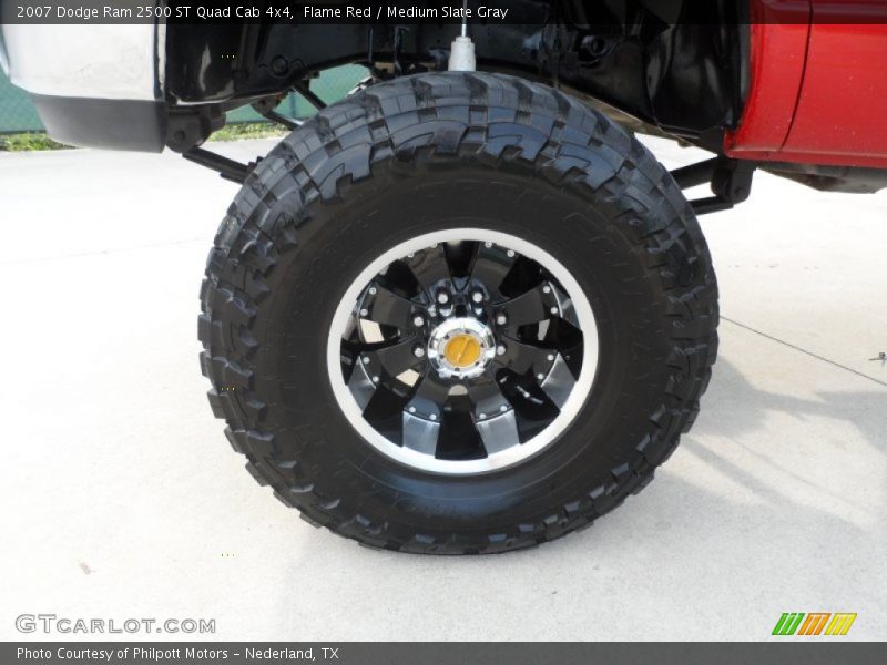 Flame Red / Medium Slate Gray 2007 Dodge Ram 2500 ST Quad Cab 4x4