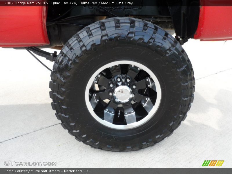 Flame Red / Medium Slate Gray 2007 Dodge Ram 2500 ST Quad Cab 4x4