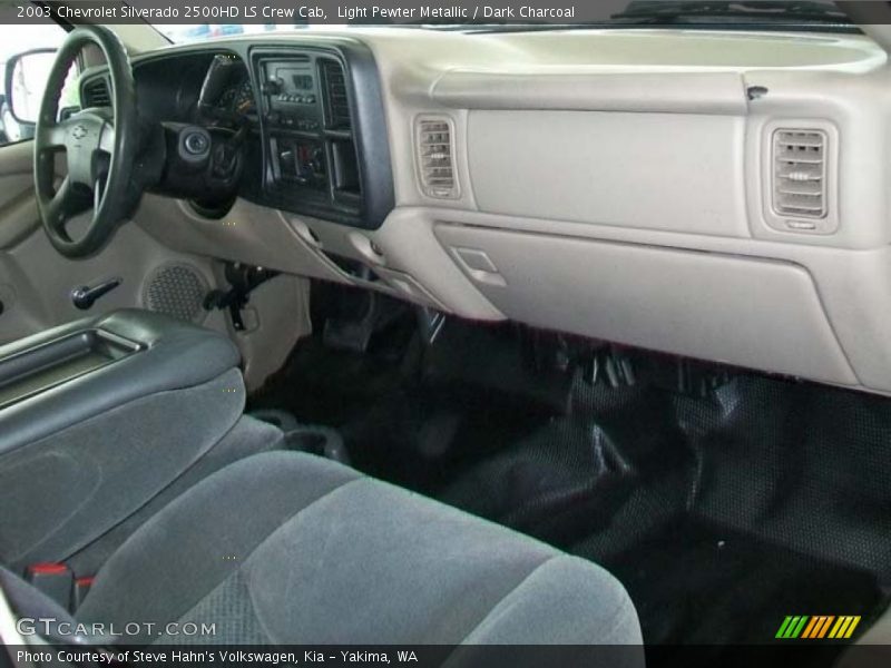 Light Pewter Metallic / Dark Charcoal 2003 Chevrolet Silverado 2500HD LS Crew Cab