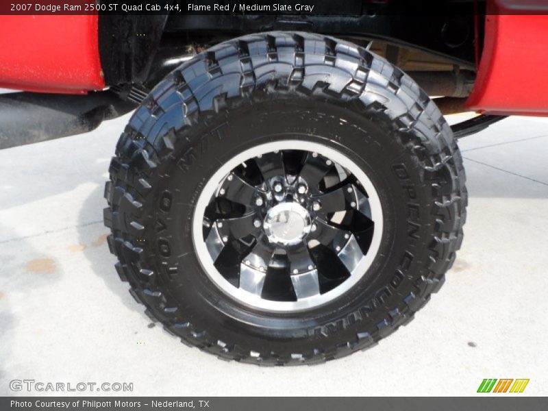Flame Red / Medium Slate Gray 2007 Dodge Ram 2500 ST Quad Cab 4x4