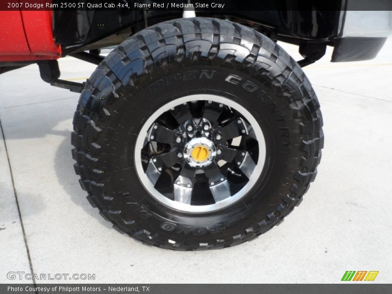 Flame Red / Medium Slate Gray 2007 Dodge Ram 2500 ST Quad Cab 4x4