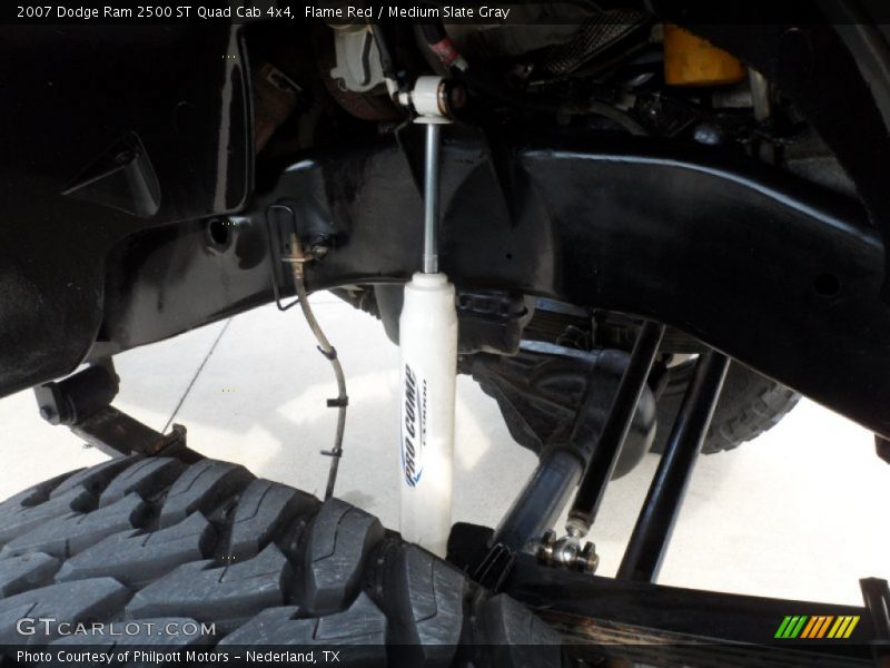 Flame Red / Medium Slate Gray 2007 Dodge Ram 2500 ST Quad Cab 4x4