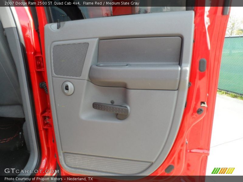 Flame Red / Medium Slate Gray 2007 Dodge Ram 2500 ST Quad Cab 4x4