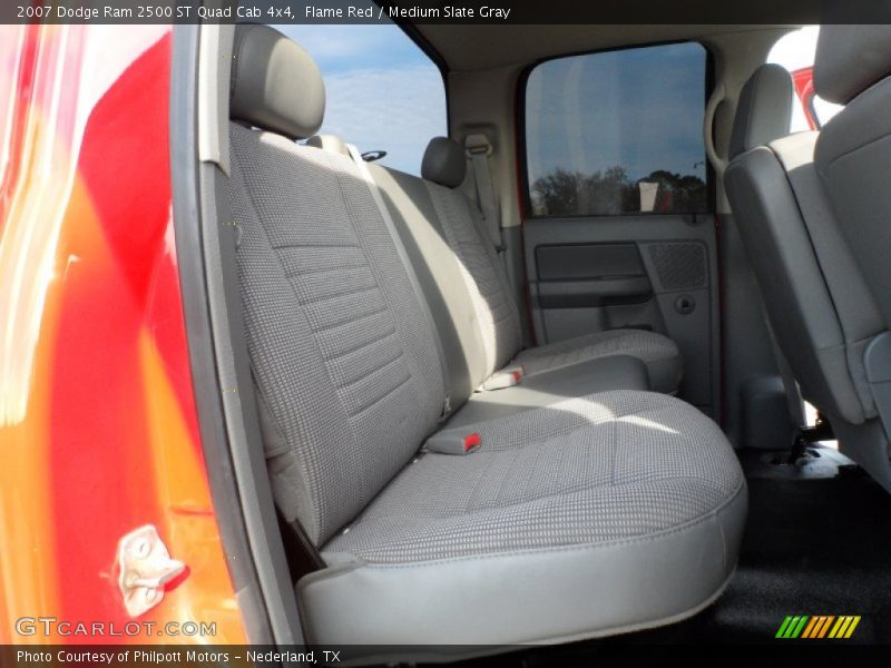 Flame Red / Medium Slate Gray 2007 Dodge Ram 2500 ST Quad Cab 4x4
