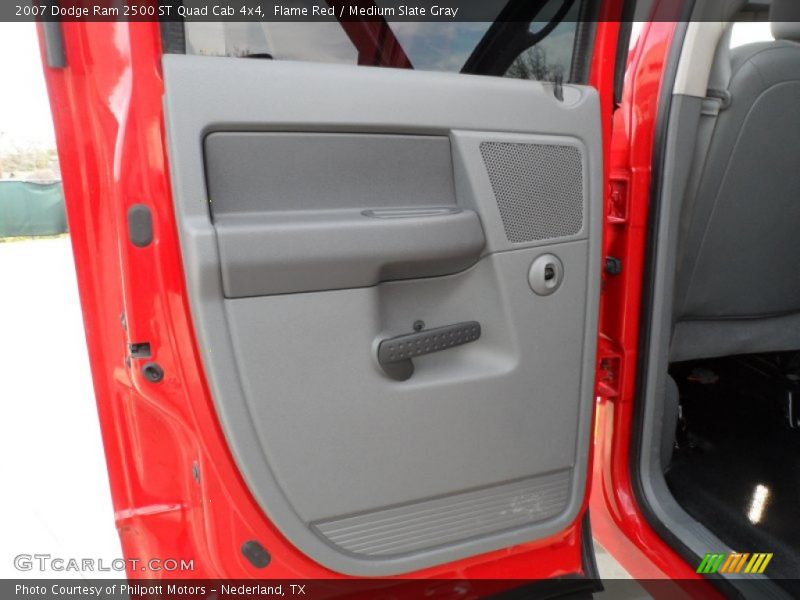 Flame Red / Medium Slate Gray 2007 Dodge Ram 2500 ST Quad Cab 4x4