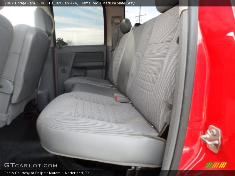 Flame Red / Medium Slate Gray 2007 Dodge Ram 2500 ST Quad Cab 4x4