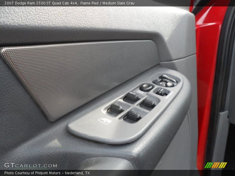 Flame Red / Medium Slate Gray 2007 Dodge Ram 2500 ST Quad Cab 4x4