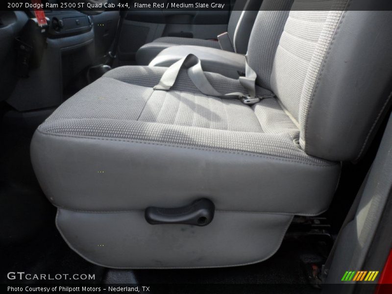 Flame Red / Medium Slate Gray 2007 Dodge Ram 2500 ST Quad Cab 4x4