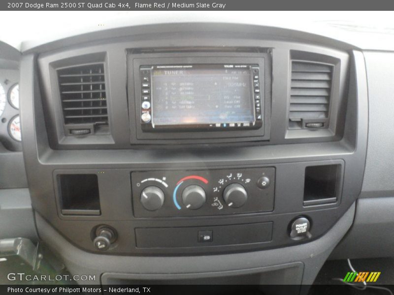 Flame Red / Medium Slate Gray 2007 Dodge Ram 2500 ST Quad Cab 4x4