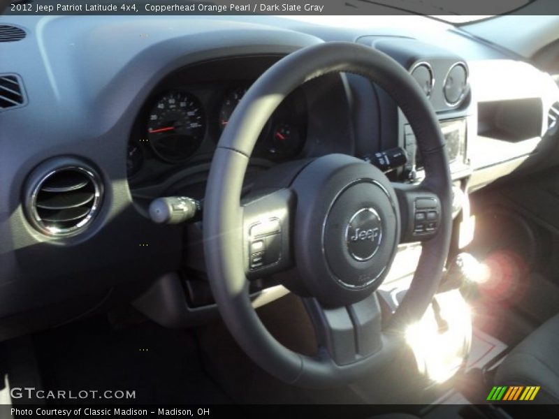 Copperhead Orange Pearl / Dark Slate Gray 2012 Jeep Patriot Latitude 4x4
