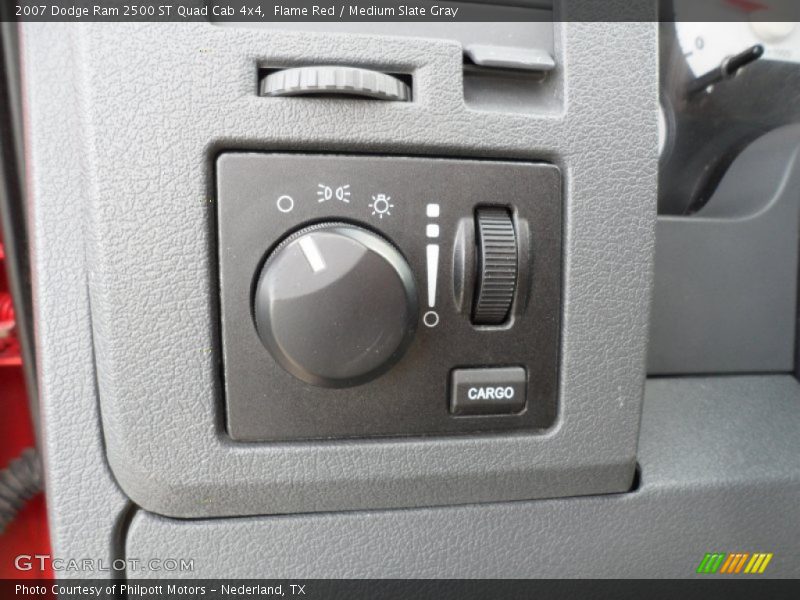 Flame Red / Medium Slate Gray 2007 Dodge Ram 2500 ST Quad Cab 4x4
