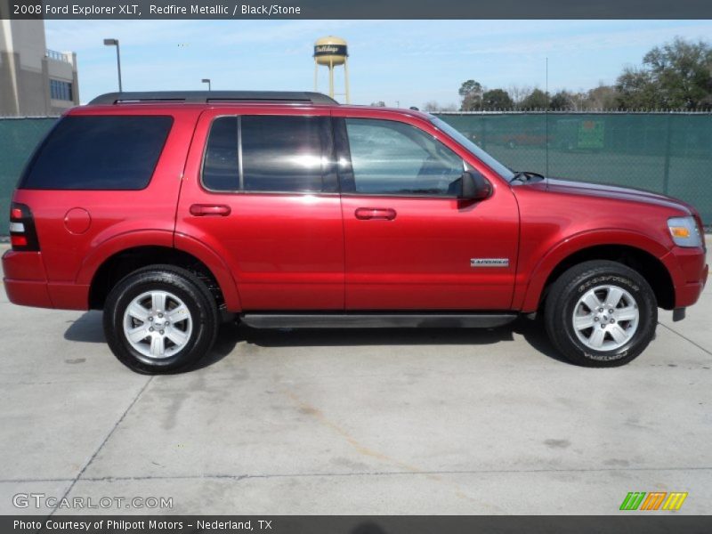 Redfire Metallic / Black/Stone 2008 Ford Explorer XLT