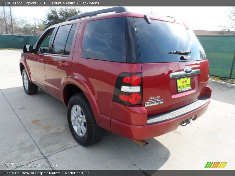 Redfire Metallic / Black/Stone 2008 Ford Explorer XLT