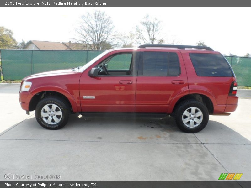 Redfire Metallic / Black/Stone 2008 Ford Explorer XLT