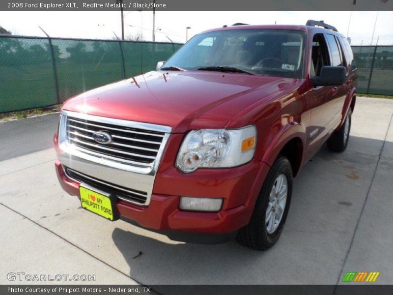 Redfire Metallic / Black/Stone 2008 Ford Explorer XLT