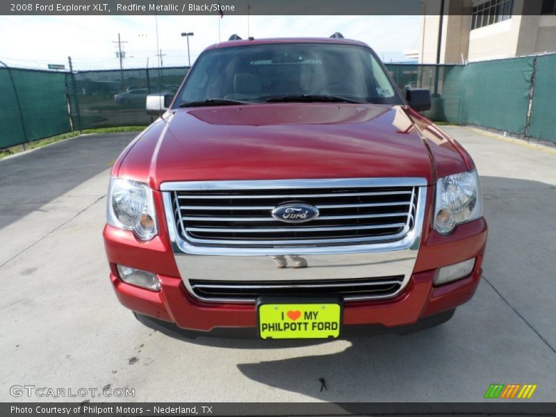 Redfire Metallic / Black/Stone 2008 Ford Explorer XLT