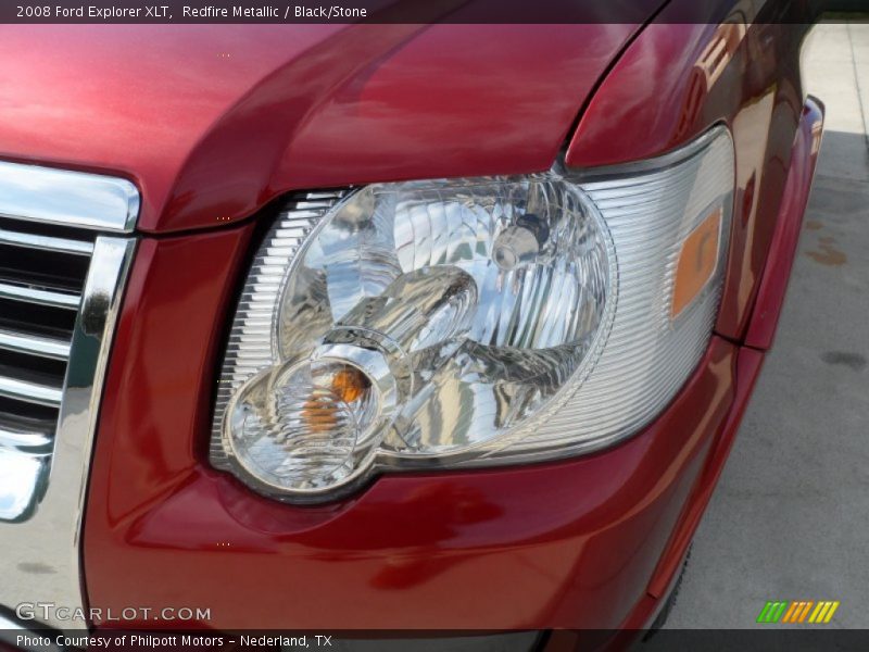 Redfire Metallic / Black/Stone 2008 Ford Explorer XLT