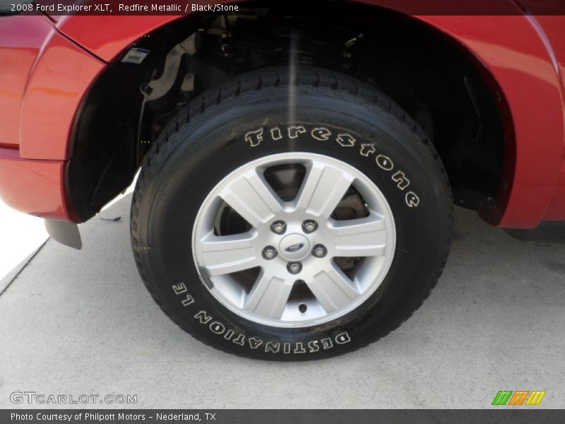 Redfire Metallic / Black/Stone 2008 Ford Explorer XLT