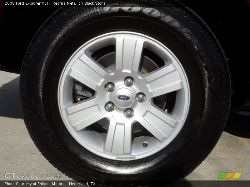 Redfire Metallic / Black/Stone 2008 Ford Explorer XLT