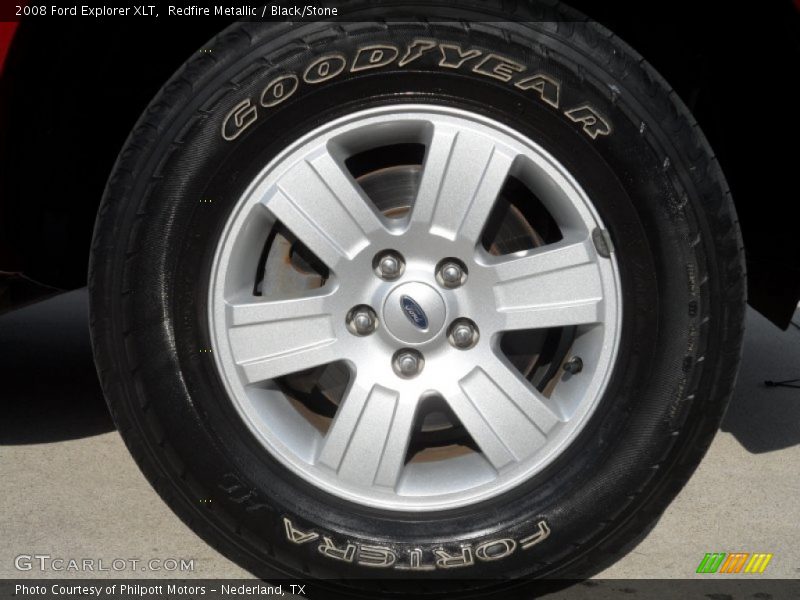 Redfire Metallic / Black/Stone 2008 Ford Explorer XLT