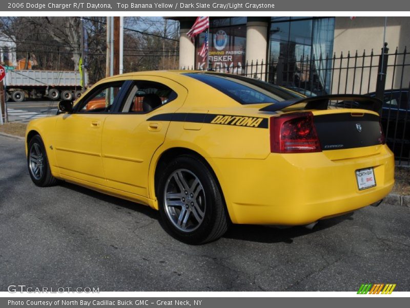 Top Banana Yellow / Dark Slate Gray/Light Graystone 2006 Dodge Charger R/T Daytona