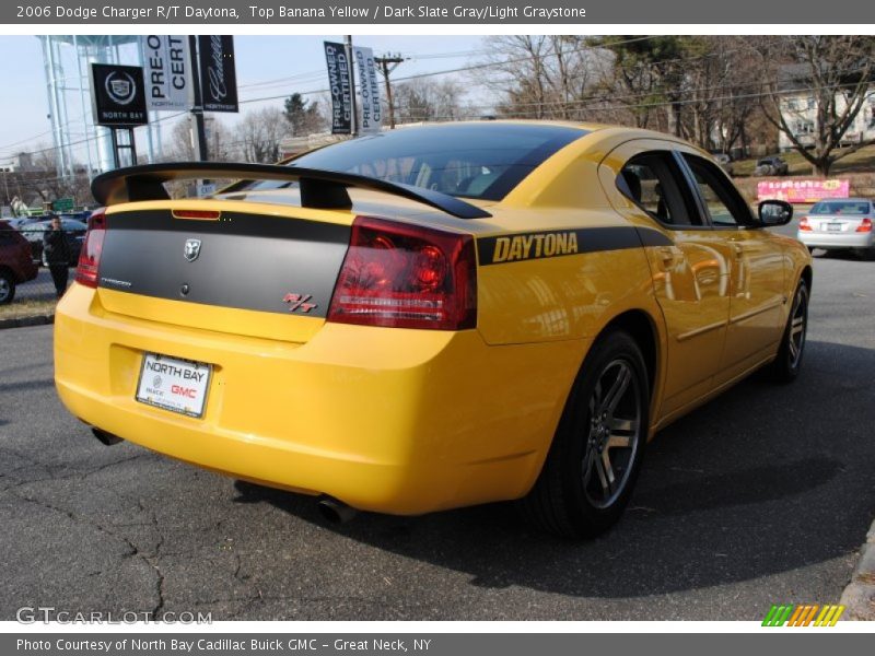 Top Banana Yellow / Dark Slate Gray/Light Graystone 2006 Dodge Charger R/T Daytona