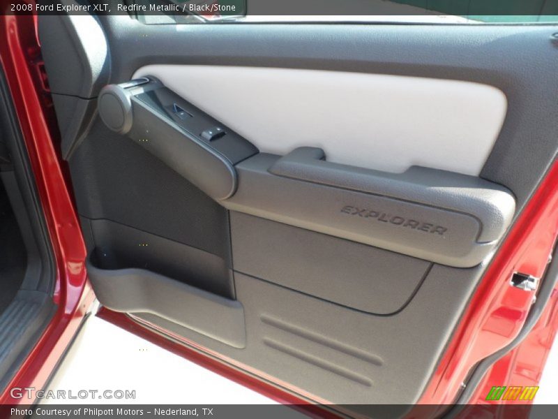 Redfire Metallic / Black/Stone 2008 Ford Explorer XLT