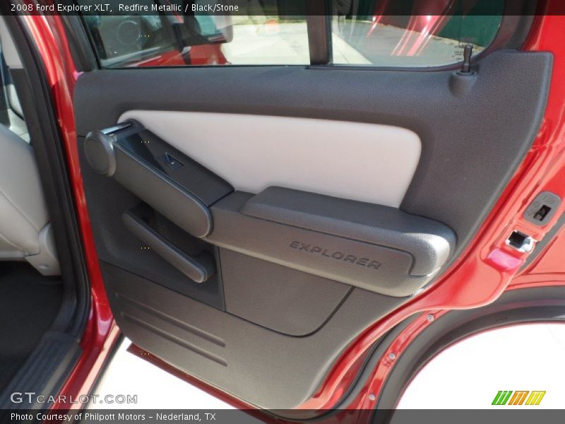 Redfire Metallic / Black/Stone 2008 Ford Explorer XLT
