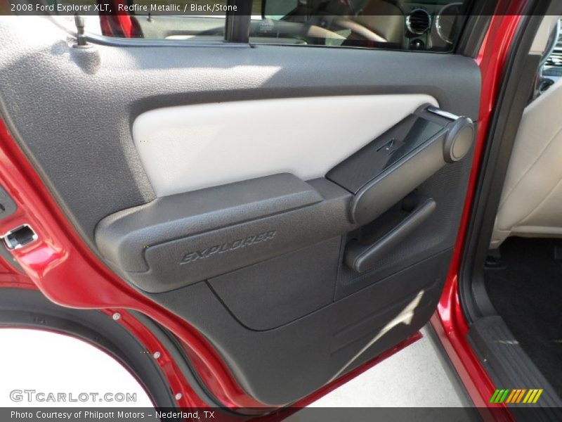 Redfire Metallic / Black/Stone 2008 Ford Explorer XLT