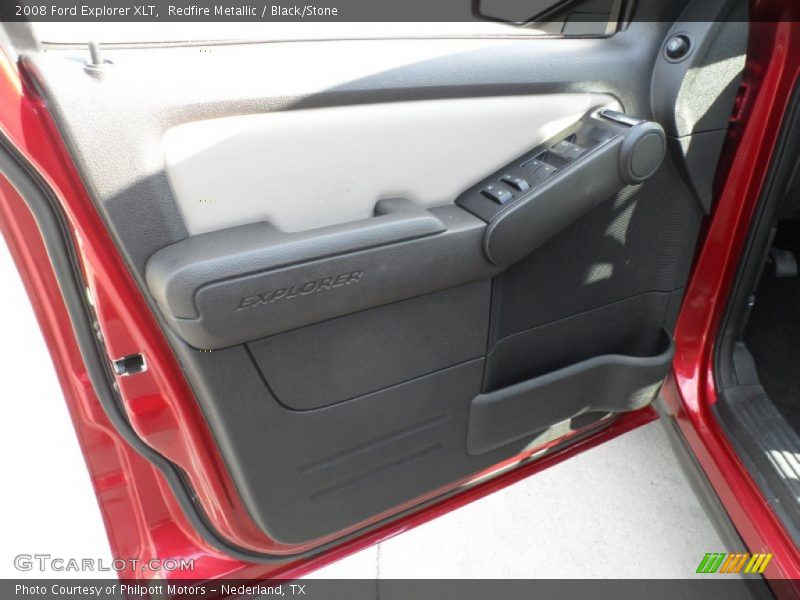 Redfire Metallic / Black/Stone 2008 Ford Explorer XLT