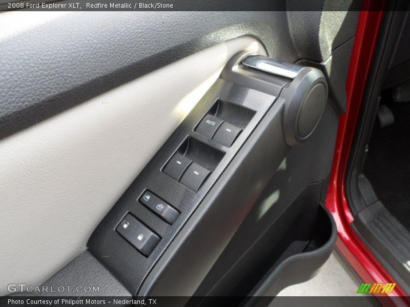 Redfire Metallic / Black/Stone 2008 Ford Explorer XLT