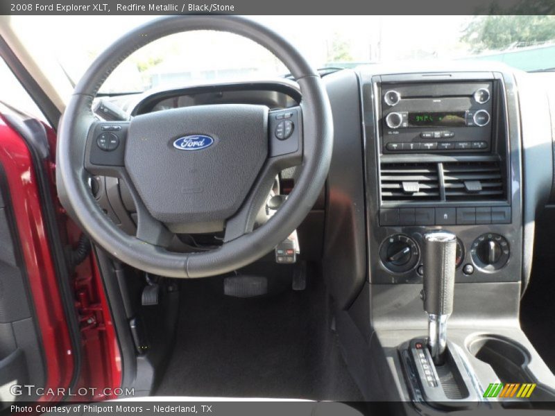Redfire Metallic / Black/Stone 2008 Ford Explorer XLT