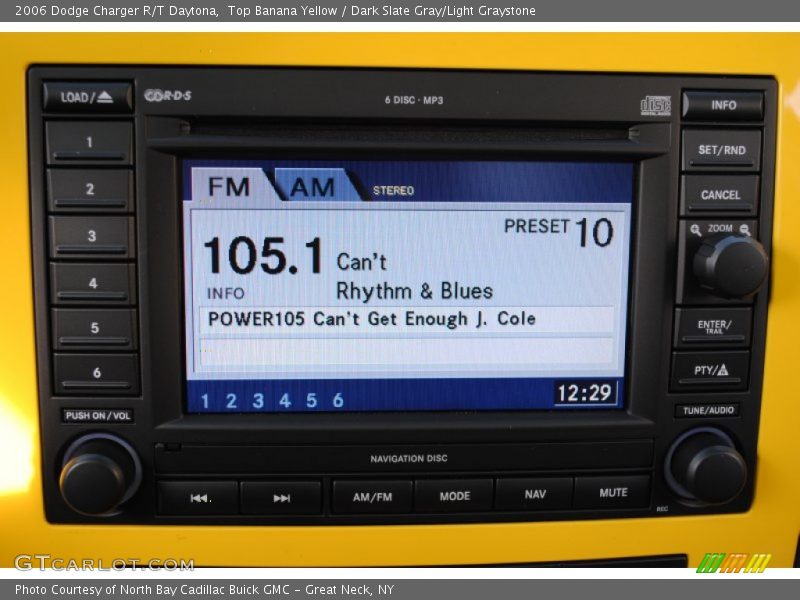 Top Banana Yellow / Dark Slate Gray/Light Graystone 2006 Dodge Charger R/T Daytona