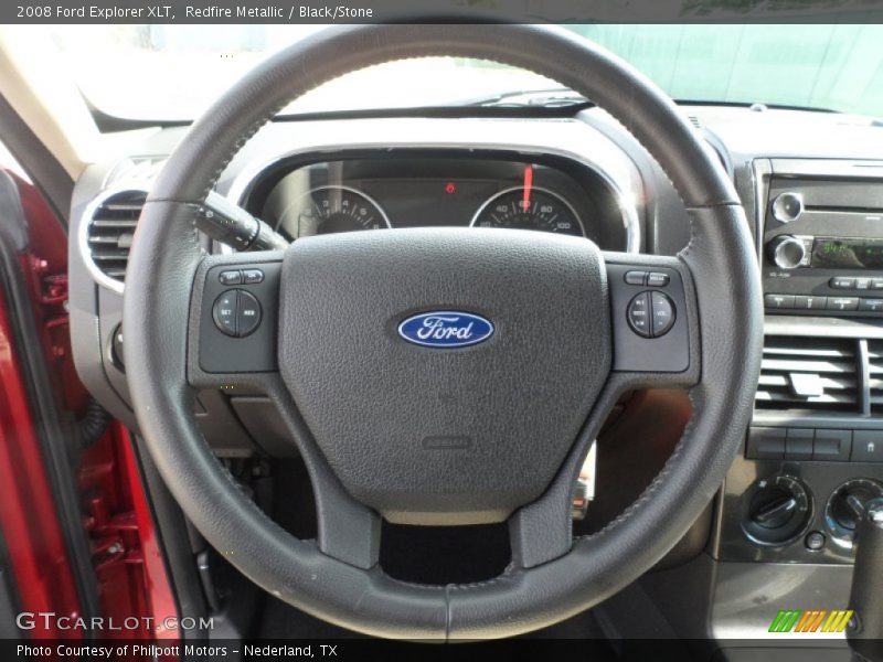 Redfire Metallic / Black/Stone 2008 Ford Explorer XLT