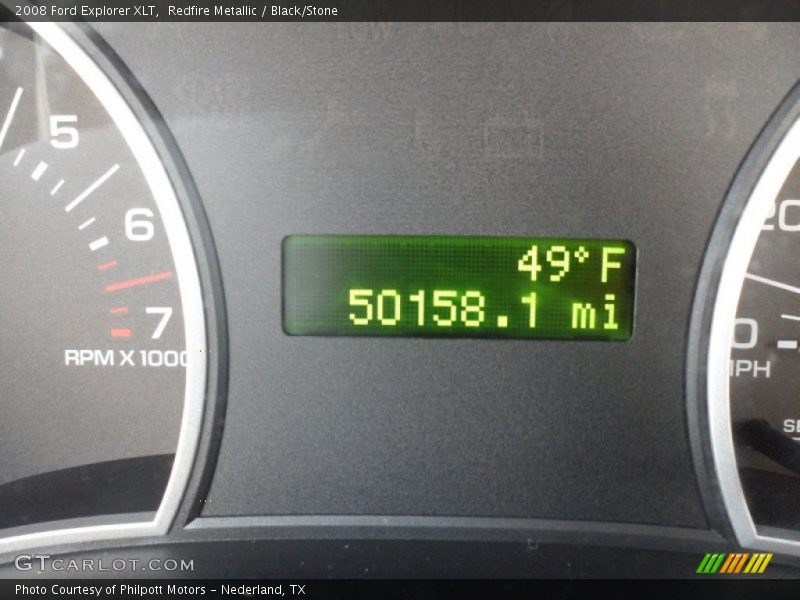 Redfire Metallic / Black/Stone 2008 Ford Explorer XLT