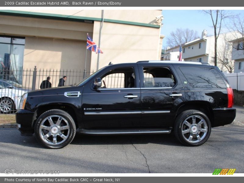 Black Raven / Ebony/Ebony 2009 Cadillac Escalade Hybrid AWD