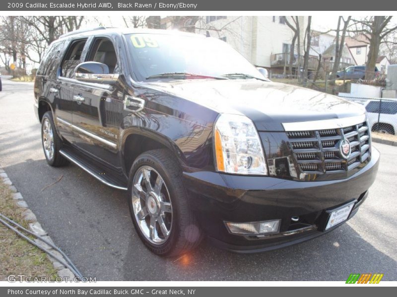 Black Raven / Ebony/Ebony 2009 Cadillac Escalade Hybrid AWD