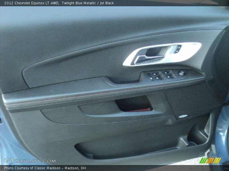 Twilight Blue Metallic / Jet Black 2012 Chevrolet Equinox LT AWD