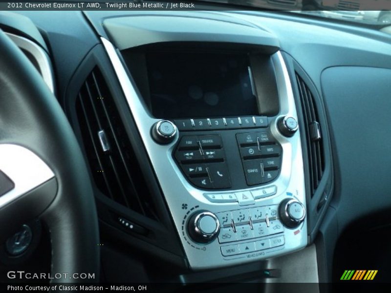 Twilight Blue Metallic / Jet Black 2012 Chevrolet Equinox LT AWD
