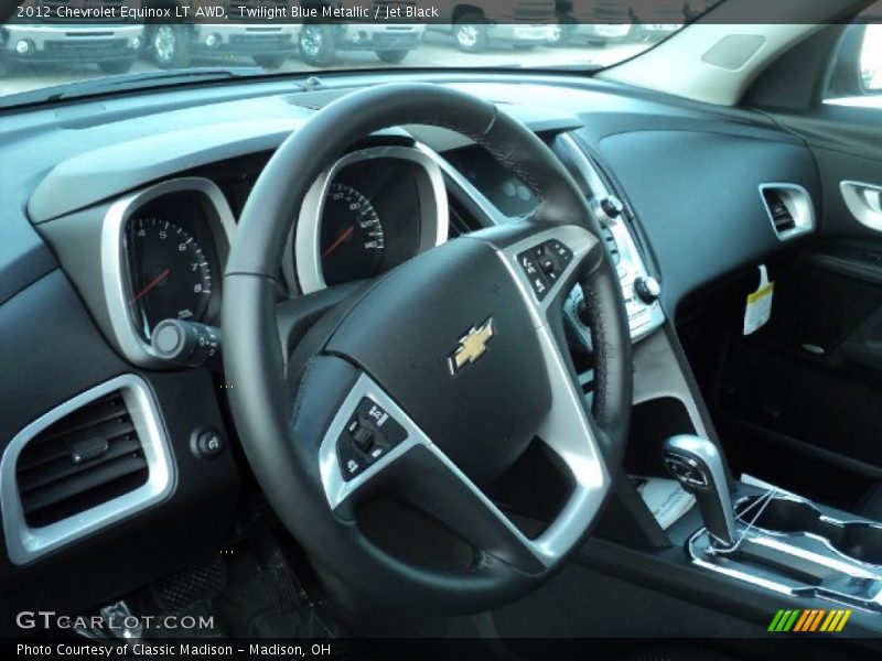 Twilight Blue Metallic / Jet Black 2012 Chevrolet Equinox LT AWD