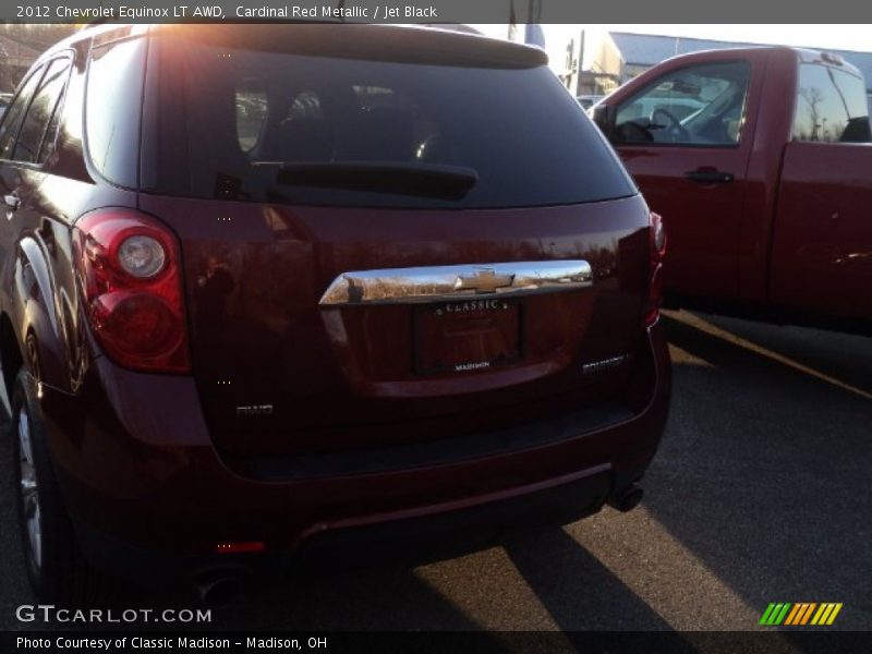 Cardinal Red Metallic / Jet Black 2012 Chevrolet Equinox LT AWD