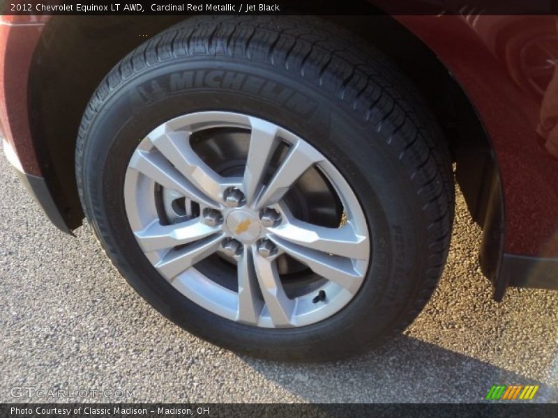 Cardinal Red Metallic / Jet Black 2012 Chevrolet Equinox LT AWD
