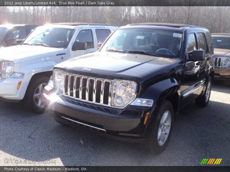 True Blue Pearl / Dark Slate Gray 2012 Jeep Liberty Limited 4x4