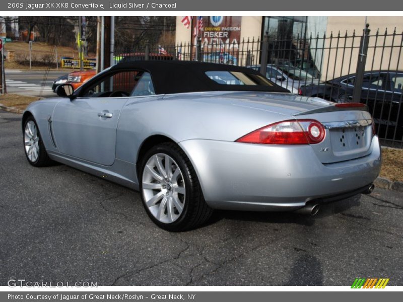 Liquid Silver / Charcoal 2009 Jaguar XK XK8 Convertible