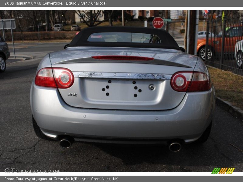 Liquid Silver / Charcoal 2009 Jaguar XK XK8 Convertible